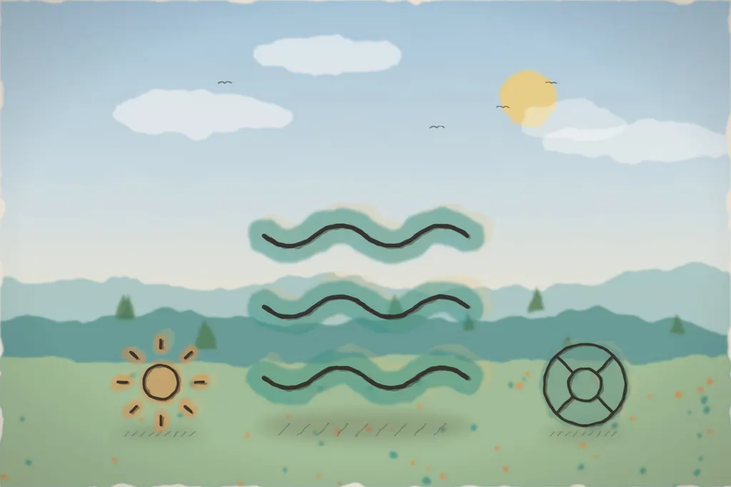 Piscina încălzită din curtea vilei (ilustrație)