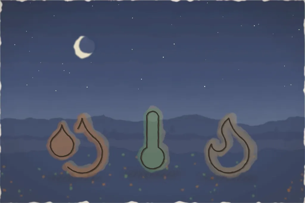Jacuzzi și saună în grădină, seara (ilustrație)