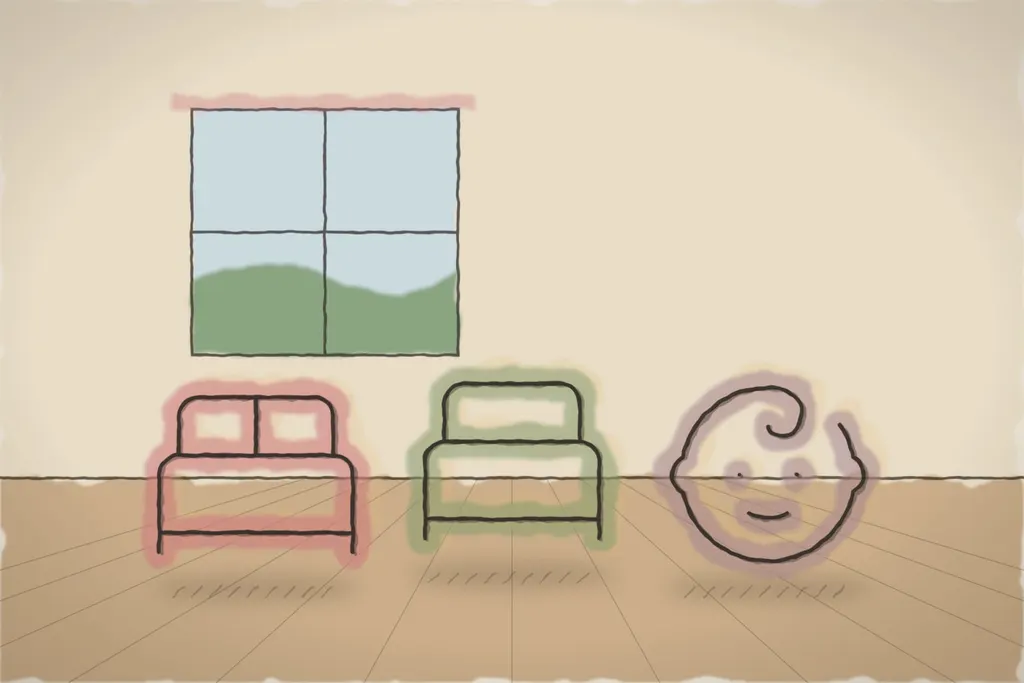 Apartament de familie cu două dormitoare (ilustrație)